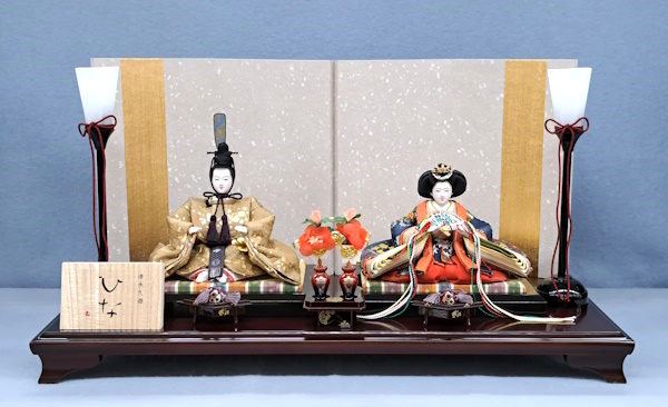 著名作家 清水久遊作 コンパクトサイズ親王飾 ｜雛人形・五月人形なら