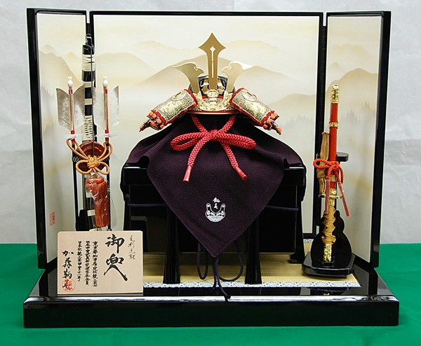 加藤鞆美作 毛利元就公 三分の一 兜飾