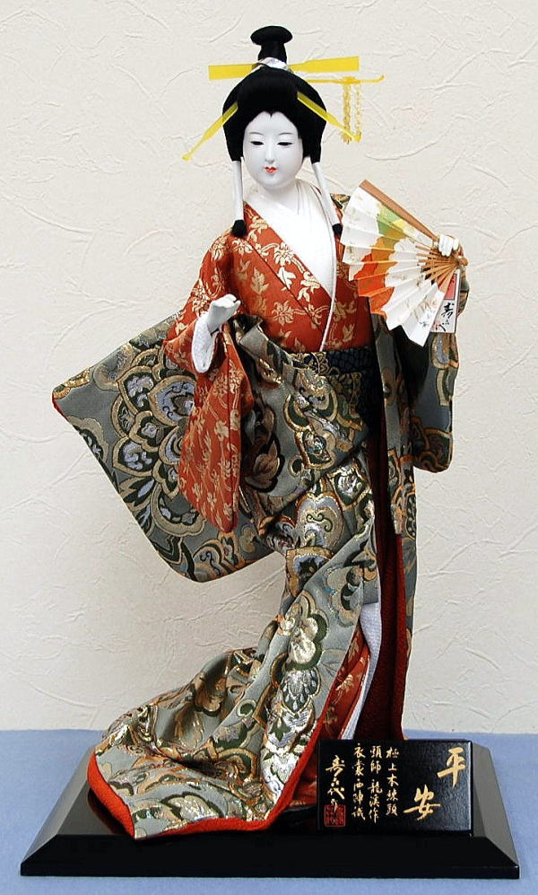 寿喜代作 日本人形 極上本頭 平安（正絹）