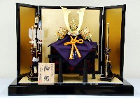 五月人形 平安寛宗作 13号総裏緋縅 兜飾