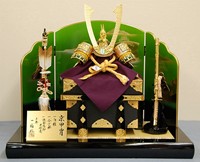 一福作 13号厚金万葉 兜飾