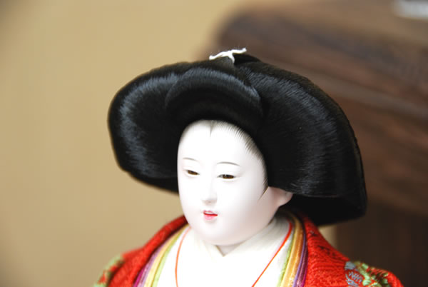 小出松寿作の有職雛五人飾