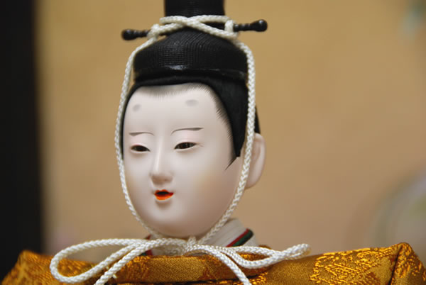 小出松寿作の有職雛五人飾