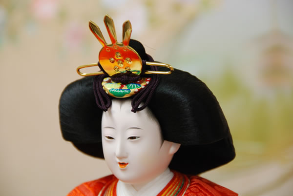 小出松寿作の有職雛五人飾